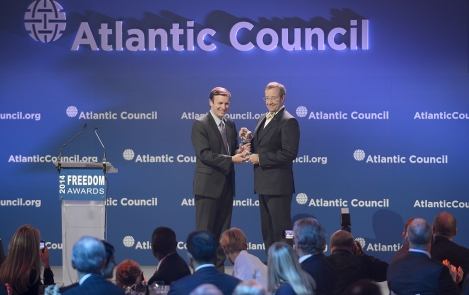 News in pictures: President Ilves was awarded the Atlantic Council’s Freedom Award