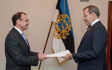 The Estonian Head of State received letters of credence from the ambassadors of Spain, Uruguay and Pakistan