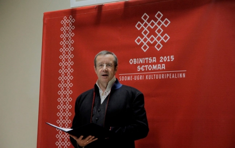 Vabariigi President soome-ugri kultuuripealinna avamisel Obinitsas 7. jaanuaril 2015