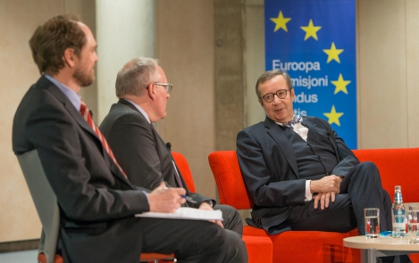 Piltuudis: President Ilves ja Frans Timmermans arutlesid Euroopa Liidu ees seisvate väljakutsete üle
