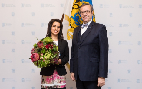 Gene researcher Lili Milani received the Young Scientist Award from the President