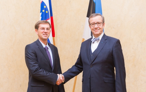 News in pictures: President Ilves met with the Prime Minister of Slovenia, Miro Cerar