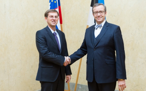 Фотоновость: Президент Ильвес встретился с премьер-министром Словении Миро Цераром