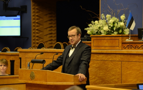 Vabariigi President Riigikogu XIII koosseisu avaistungil 30. märtsil 2015 Tallinnas