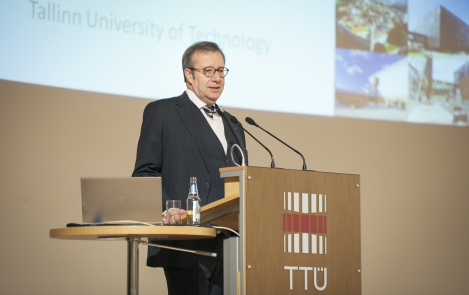 President Toomas Hendrik Ilves at the IEEE Global Engineering Education Conference in Tallinn University of Techology, 18 March 2015