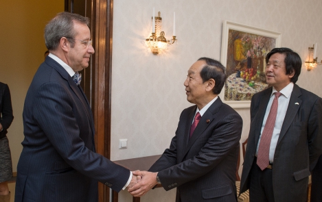 Глава Эстонского государства встретился с министром научной и технологической политики Японии