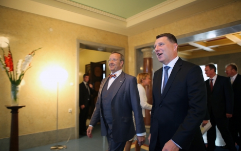 Президент Ильвес встретился с новым государственным главой Латвии Раймондсом Вейонисом