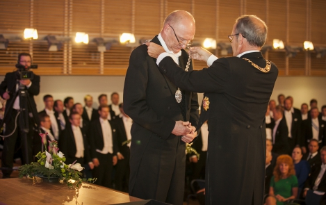 President Ilves inaugurated Academician Jaak Aaviksoo into office as the Rector of Tallinn University of Technology