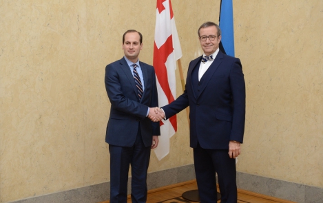News in pictures: President Ilves met with the Minister of Foreign Affairs of Georgia