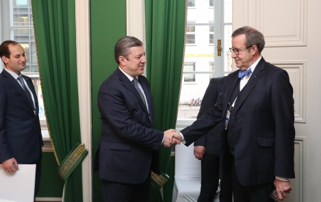 News in pictures: President Ilves met with the Prime Minister of Georgia