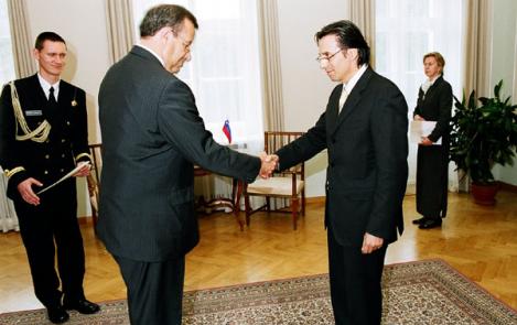 The President of the Republic met with the Ambassador of Slovenia