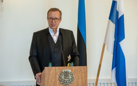President Toomas Hendrik Ilves  riigiõhtusöögil Soome Vabariigi presidendi ja proua Jenni Haukio auks Tallinnas 17.05.2016