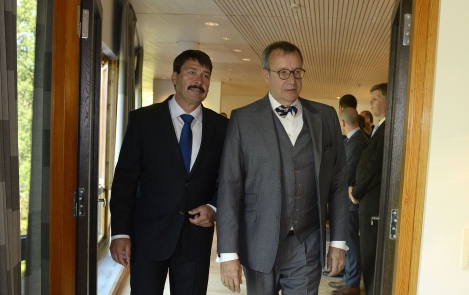 News in pictures: President Ilves met with the Head of State of Hungary