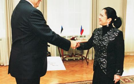 The Ambassador of the Philippines presented her credentials to the President of the Republic of Estonia