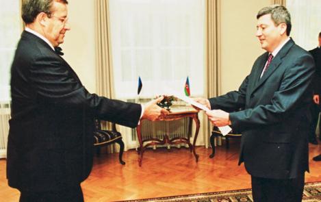 President Ilves received the credentials of the Ambassador of Azerbaijan