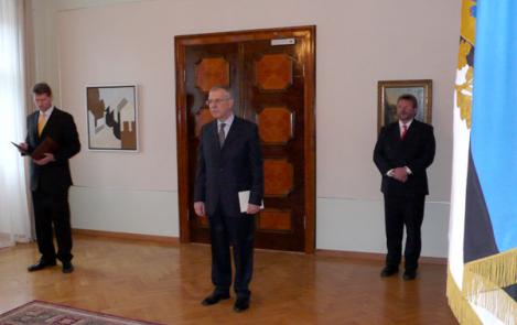 The Ambassador of Luxembourg presented his credentials to the President of the Republic of Estonia