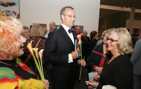 President Ilves osales näituse “Eesti kunst paguluses” avamisel