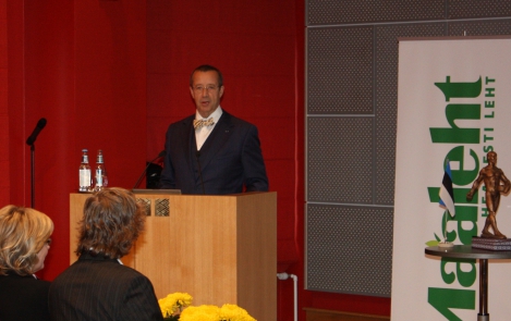 Приветствие Президента Республики на церемонии вручения премии «Крестьянин года» в концеренц-центре Рийгикогу 21 октября 2010 года