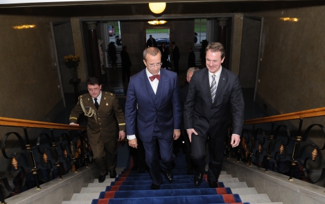 Piltuudis: President Toomas Hendrik Ilves kohtus Läti välisministriga