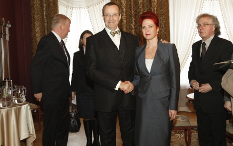 President Ilves meets with speaker of Latvian Parliament