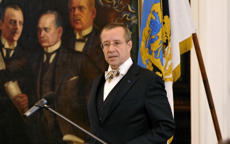 Vabariigi President teenetemärkide üleandmisel Tallinnas 23. veebruaril 2011