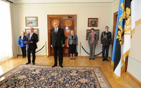 Estonian Head of State accepts letters of credential from ambassadors of Syria, Iraq, Zambia and Qatar