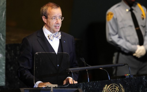 Eesti Vabariigi presidendi Toomas Hendrik Ilvese ettekanne Ühinenud Rahvaste Organisatsiooni peaassamblee 66. istungjärgul  ÜRO peakorteris New Yorgis 21. septembril 2011