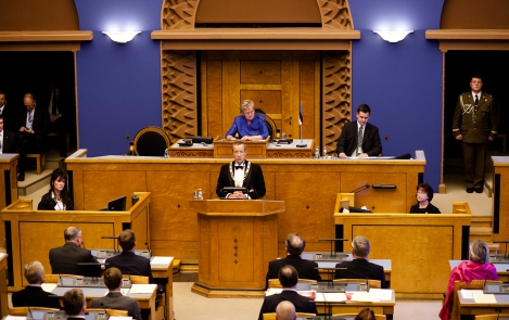 Vabariigi President ametivande andmisel Riigikogus 10. oktoobril 2011 