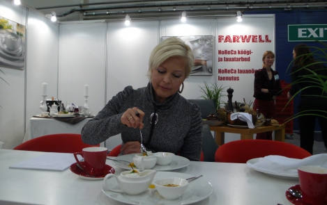 Эвелин Ильвес неожиданно для конкурсантов стала судьей при выборе лучшего повара Эстонии