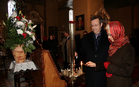President Ilves ja Evelin Ilves külastasid Narvat ja Kuremäe kloostrit