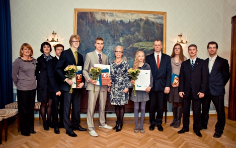 Evelin Ilves acknowledged young athletes