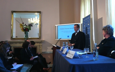 President Ilves speaks about cyber security in Dublin