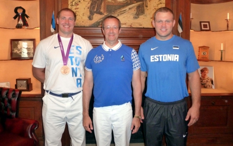 President Ilves greeted Estonian Olympic team