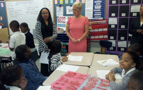 Evelin Ilves visited 175th Elementary School in New York