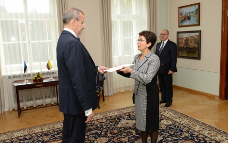 President Ilves received credentials from three ambassadors