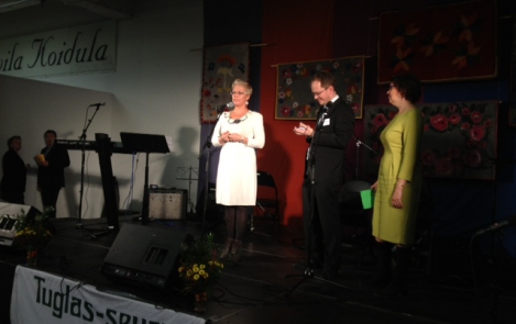 Evelin Ilves at St. Martin’s Day Fair, Helsinki: this has become one of the largest Estonian events outside of Estonia