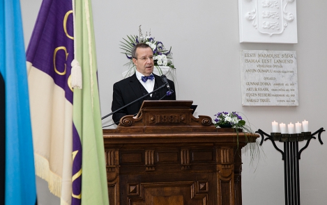 Vabariigi President kolme gümnaasiumi ühisaktusel 22. veebruaril 2013 Tallinnas