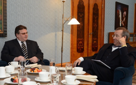 Президент Ильвес встретился с министром иностранных дел Литвы