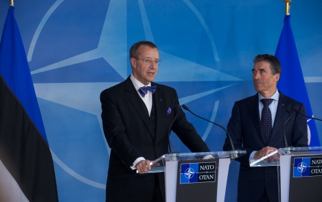 Joint press point with NATO Secretary General Anders Fogh Rasmussen and President Ilves of Estonia
