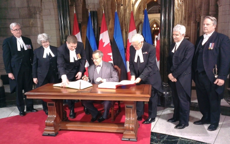 President Ilves: Estonia wants the prompt conclusion of a free trade agreement between Canada and the European Union