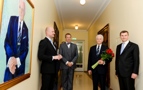Presidendi kantseleis avati president Arnold Rüütli portree