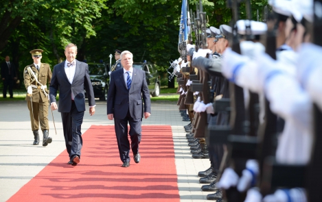 President Ilves met with the German Head of State who arrived in Estonia on a state visit