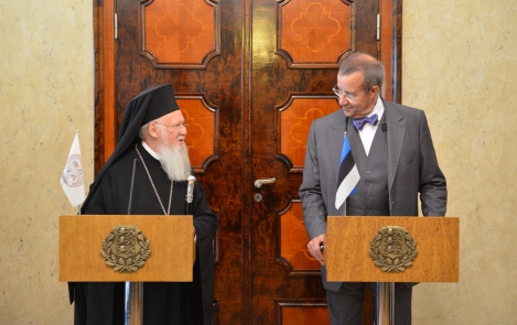 Президент Ильвес встретился с патриархом Варфоломеем