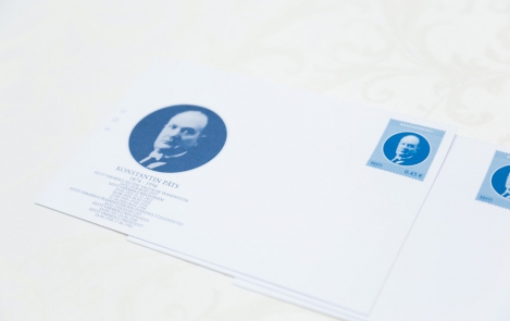 Piltuudis: Konstantin Pätsile pühendatud postmargi esitlemine