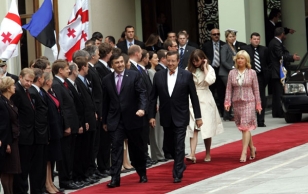 President Ilves and Mrs. Evelin Ilves started a state visit to Georgia