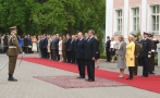 President Toomas Hendrik Ilves and Evelin Ilves received King Albert II and Queen Paola of Belgium