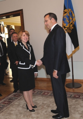 President Ilves met with Eka Tkeshelashvili, the Foreign Minister of Georgia