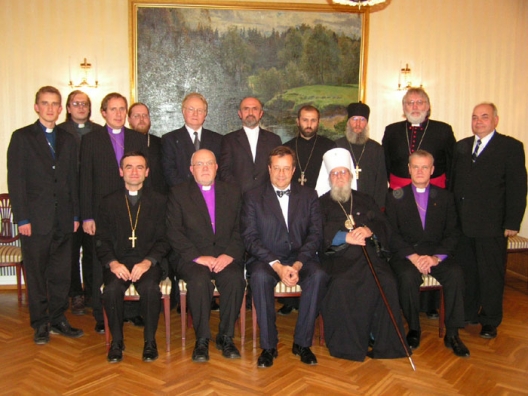 President Toomas Hendrik Ilves at Kadriorg met with leaders of the member churches of Estonian Council of Churches.