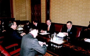 President Toomas Hendrik Ilves kohtus Ukraina välisministriga