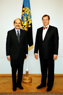 President Toomas Hendrik Ilves received Ambassador of the Republic of France Daniel Labrosse who presented his Letter of Credentials.